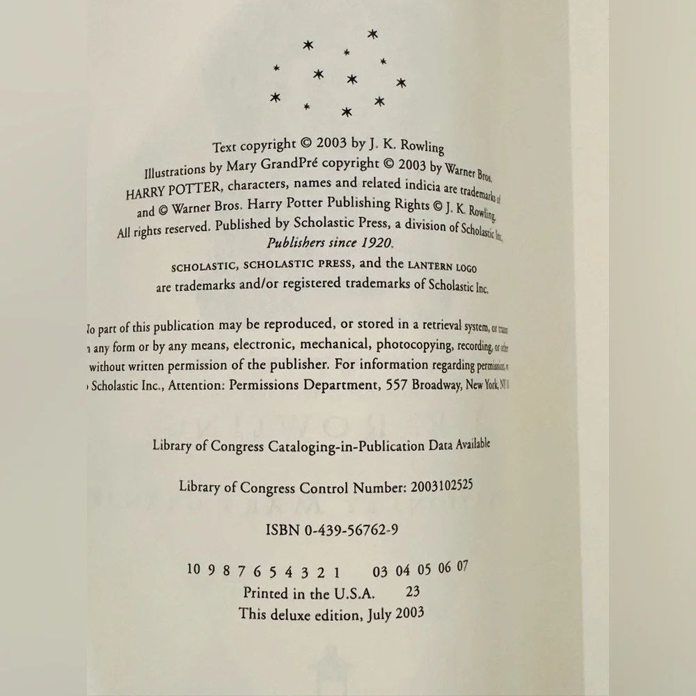 Harry Potter Order of the Phoenix Hardcover Deluxe Edition w/ Slipcover Box - Picture 11 of 13